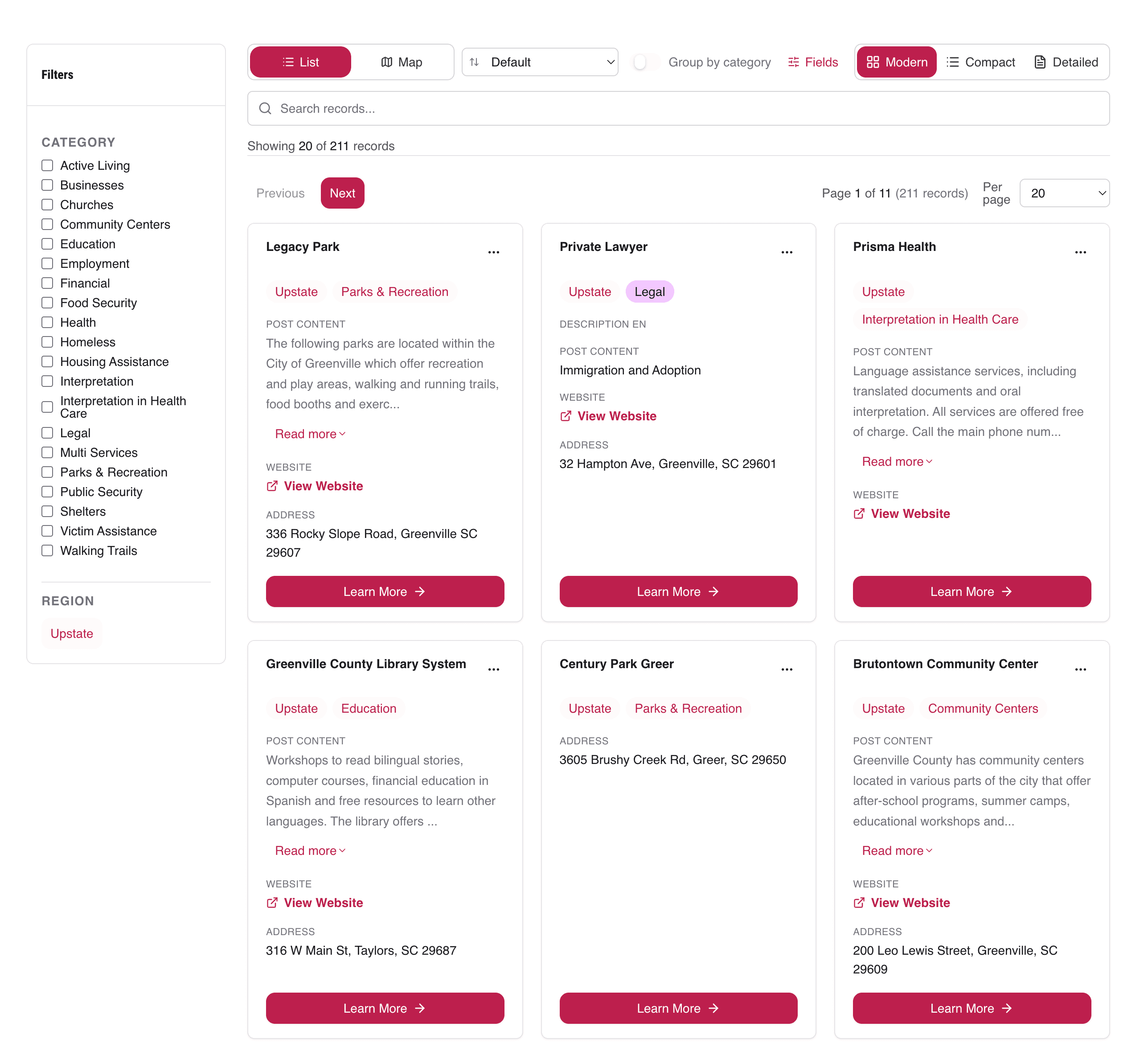 Search and multi-select filter UI