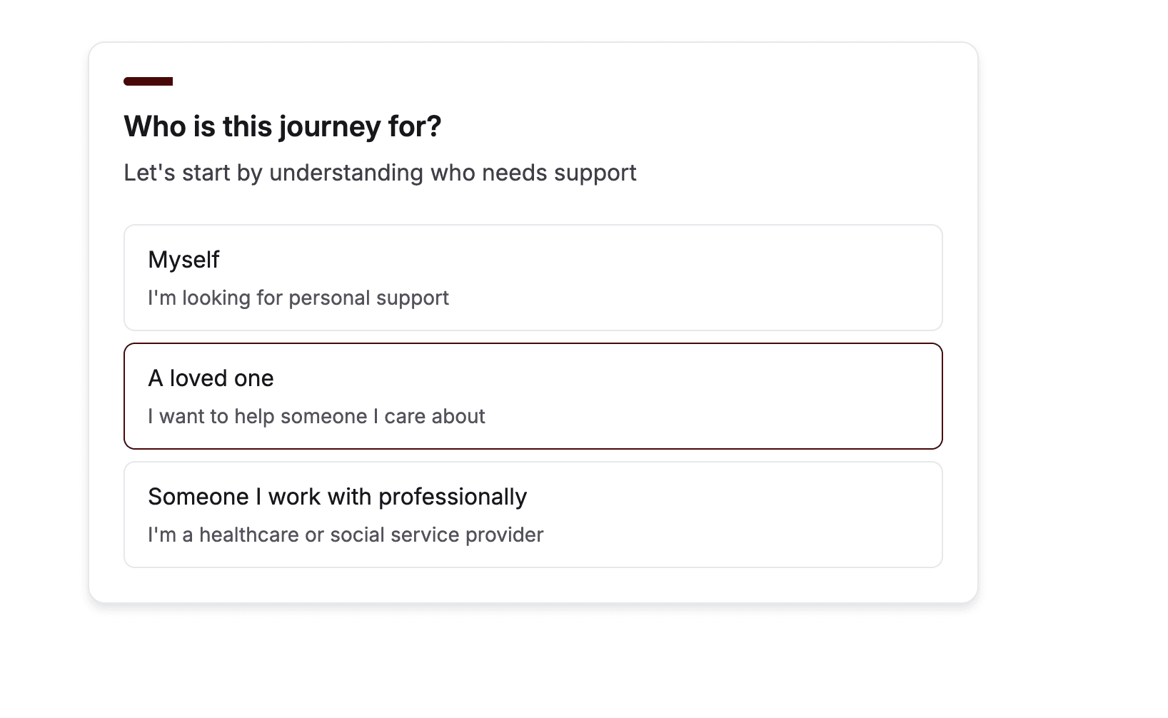 Quiz flow guiding users to directory results